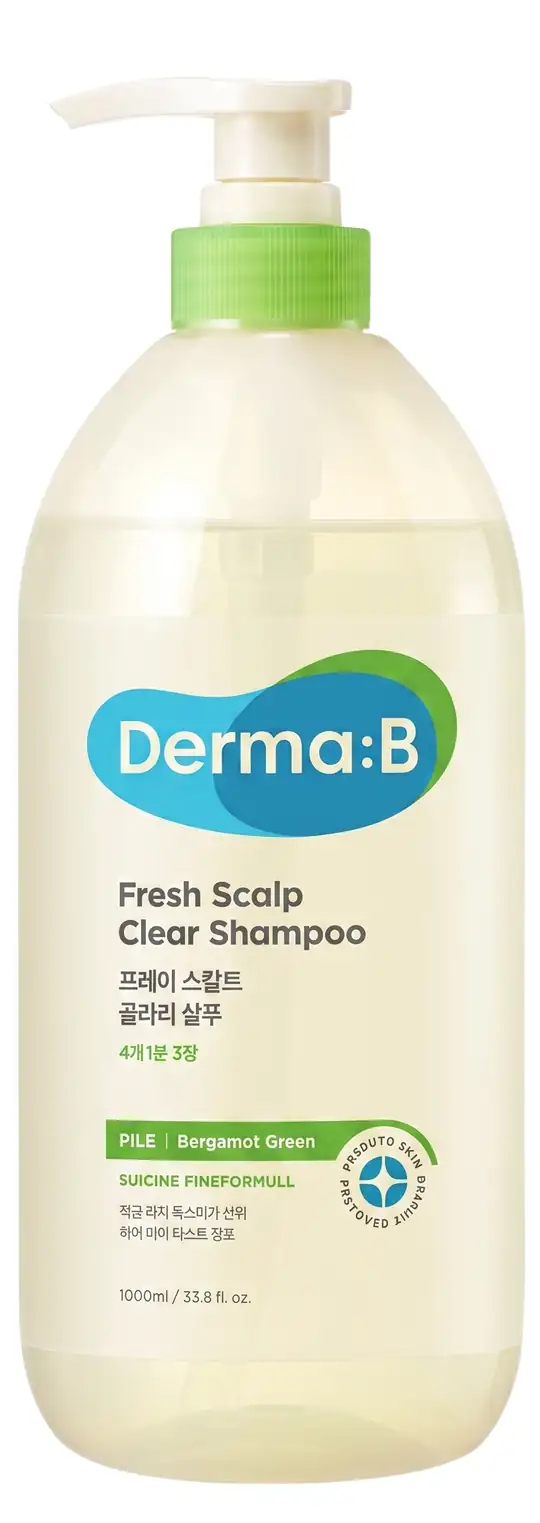 Derma:B Fresh Scalp Clear Shampoo 1000ml · Bergamot Green