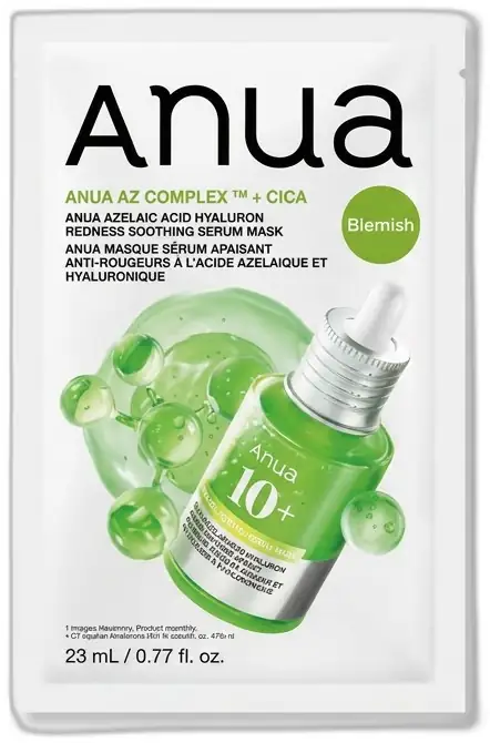 Anua Anua Azelaic Acid Hyaluron Redness Soothing Serum Mask 23ml
