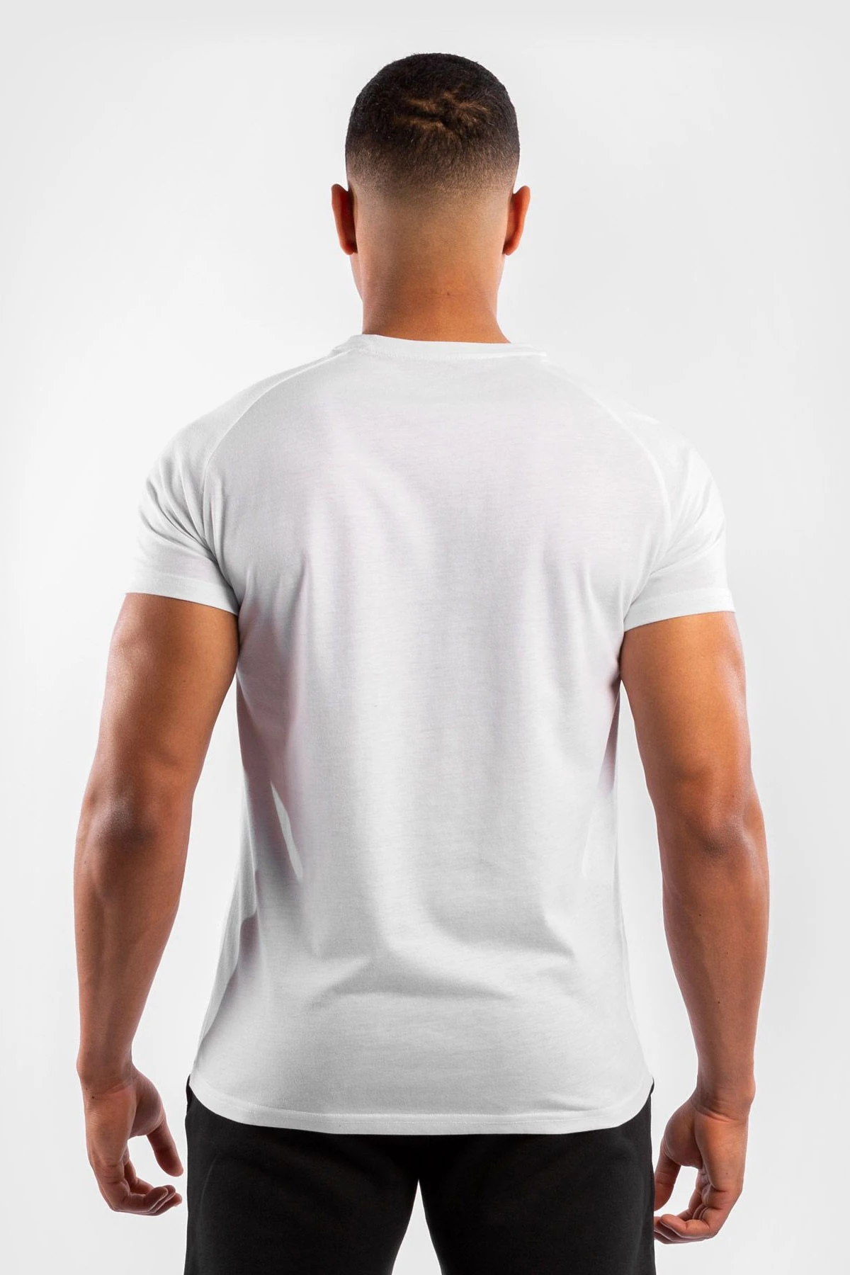 Pure White / Black Compression MMA T-Shirt 