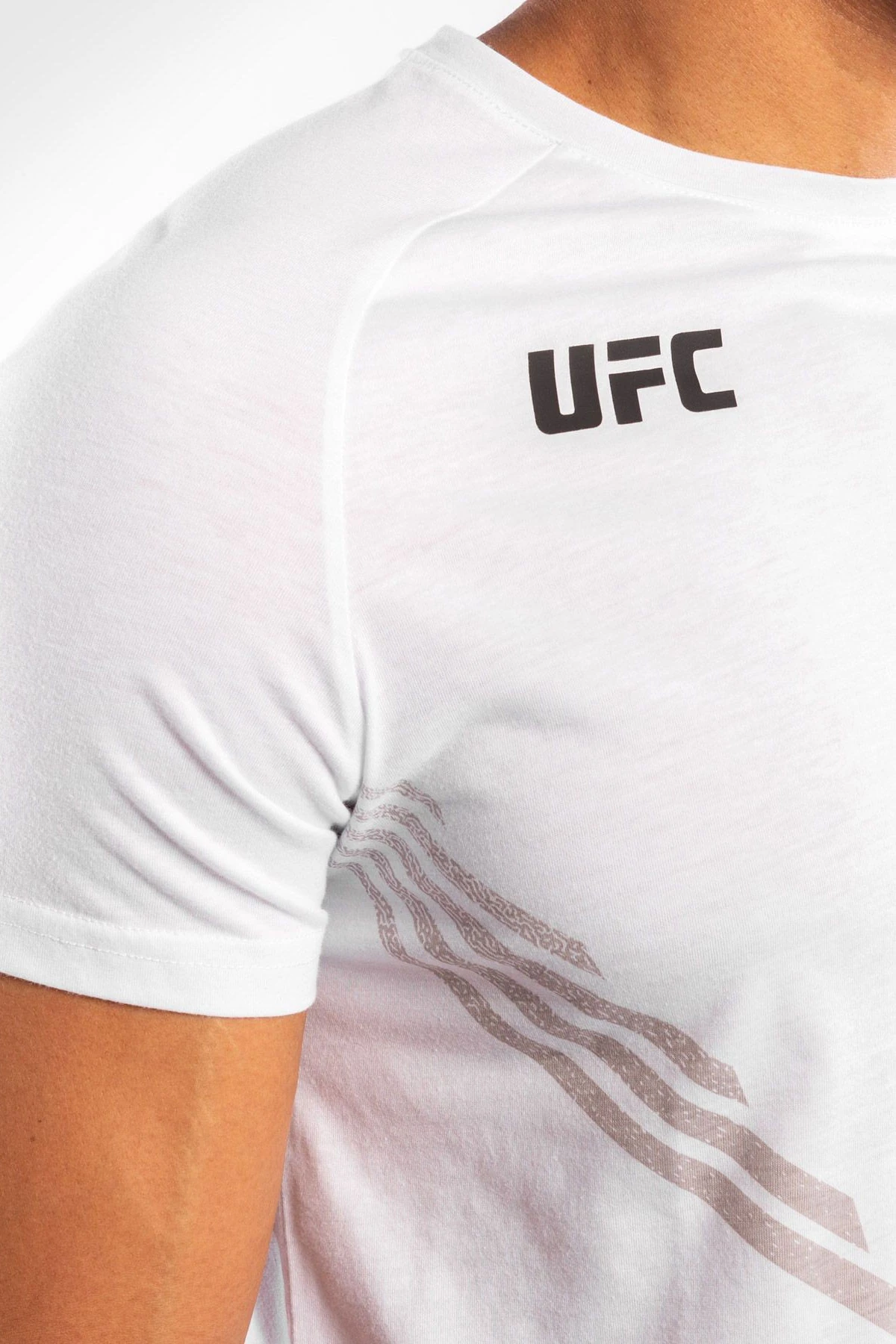 Pure White / Black Compression MMA T-Shirt 