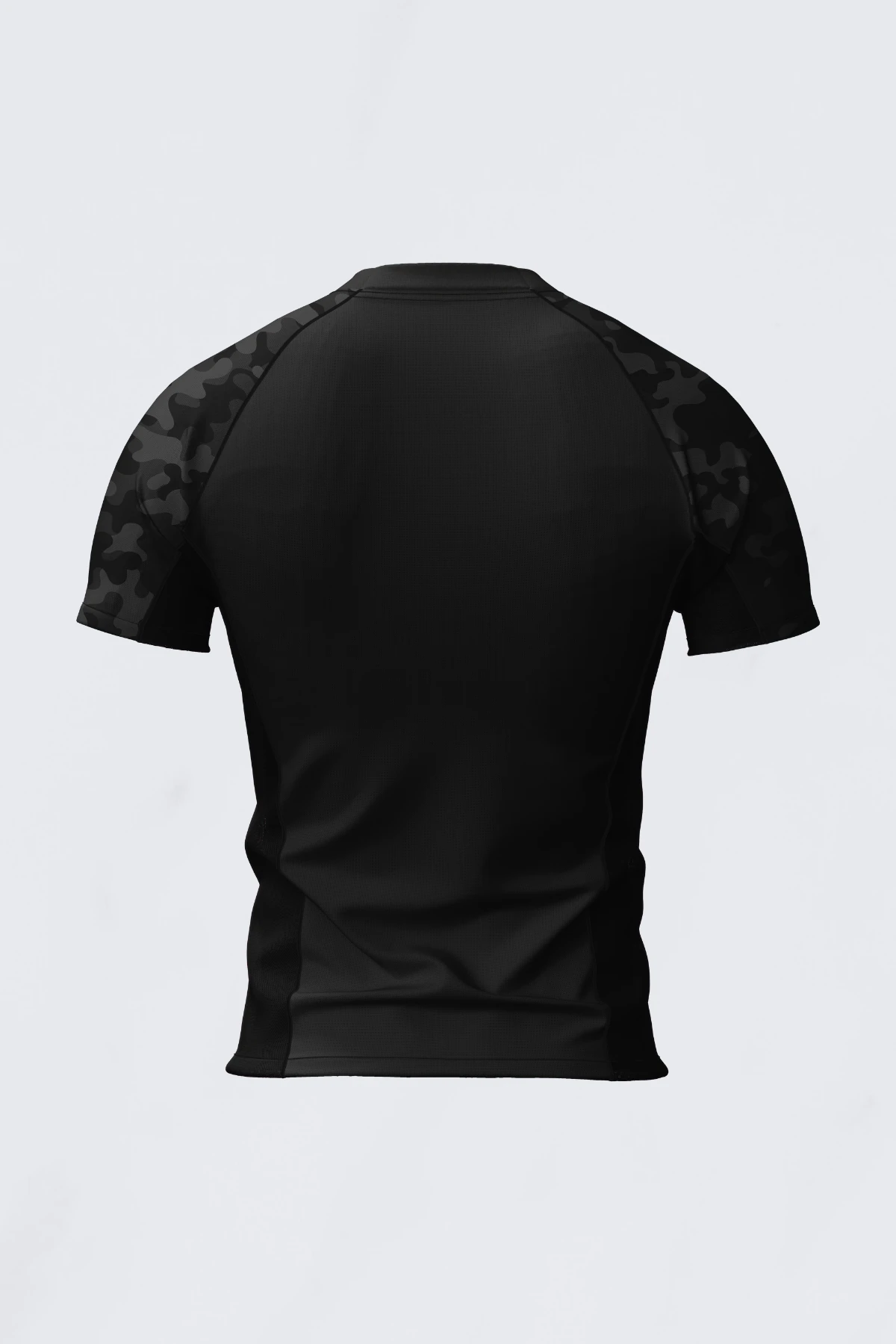 Kol Kamuflaj Baskılı Kısa Kollu Askeri Kamuflaj Compression Spor Tshirt Vücuda Yapışan Body İçlik