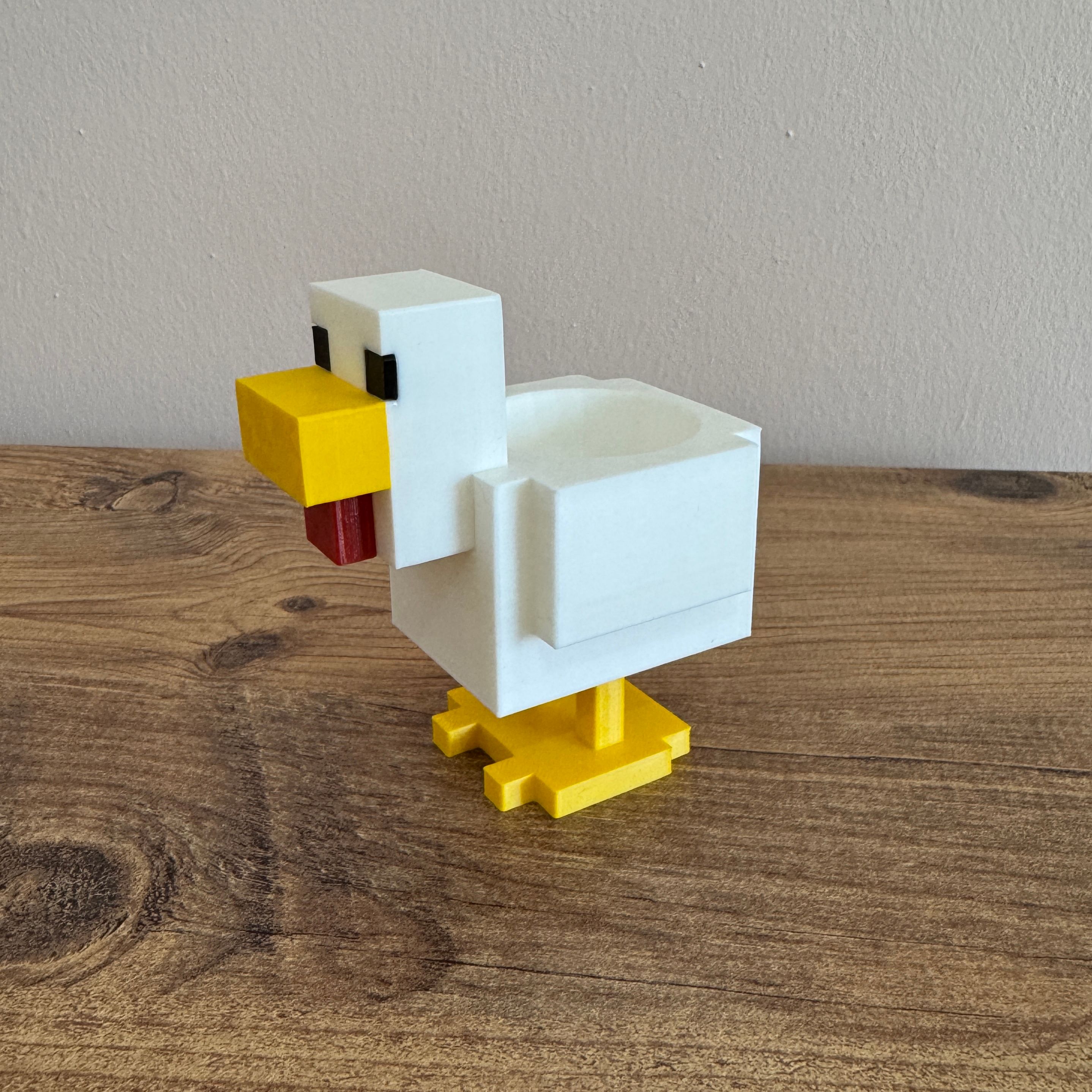 Minecraft Tavuk Şeklinde Yumurta Tutacağı, Minecraft Chicken Çocuklar İçin 