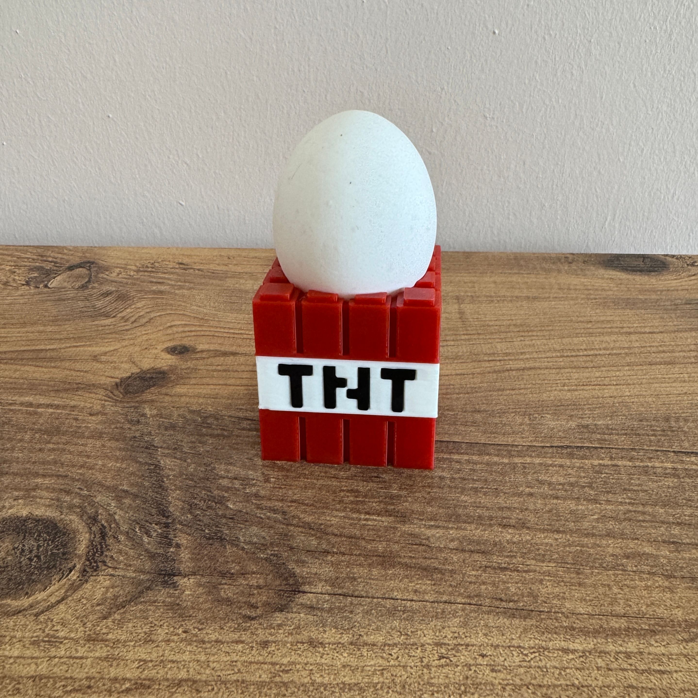 Minecraft TNT Yumurta Kabı Çocuklar İçin Kahvaltılık Yumurtalık, Yumurta Tutucu