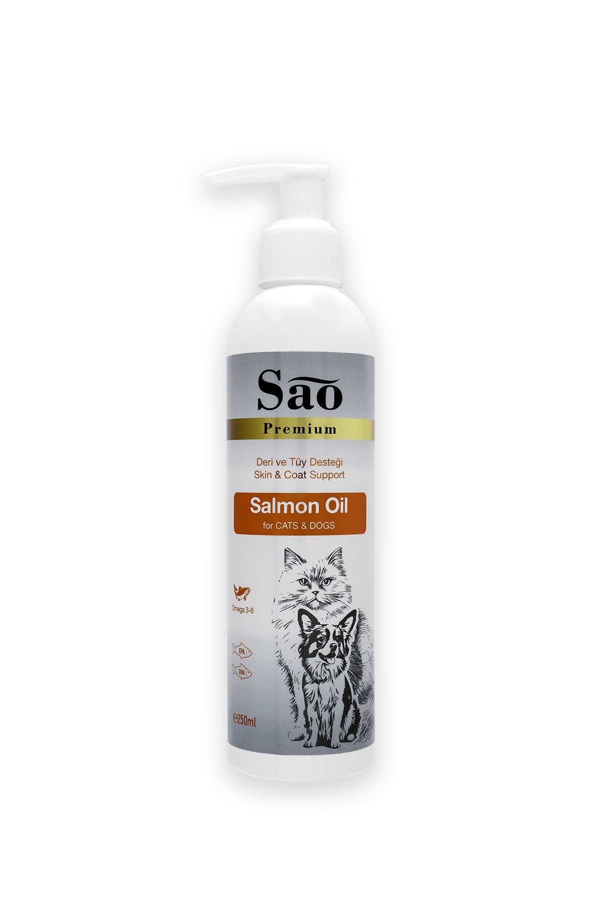 SAO Somon Yağı Kedi ve Köpekler İçin 250 ML