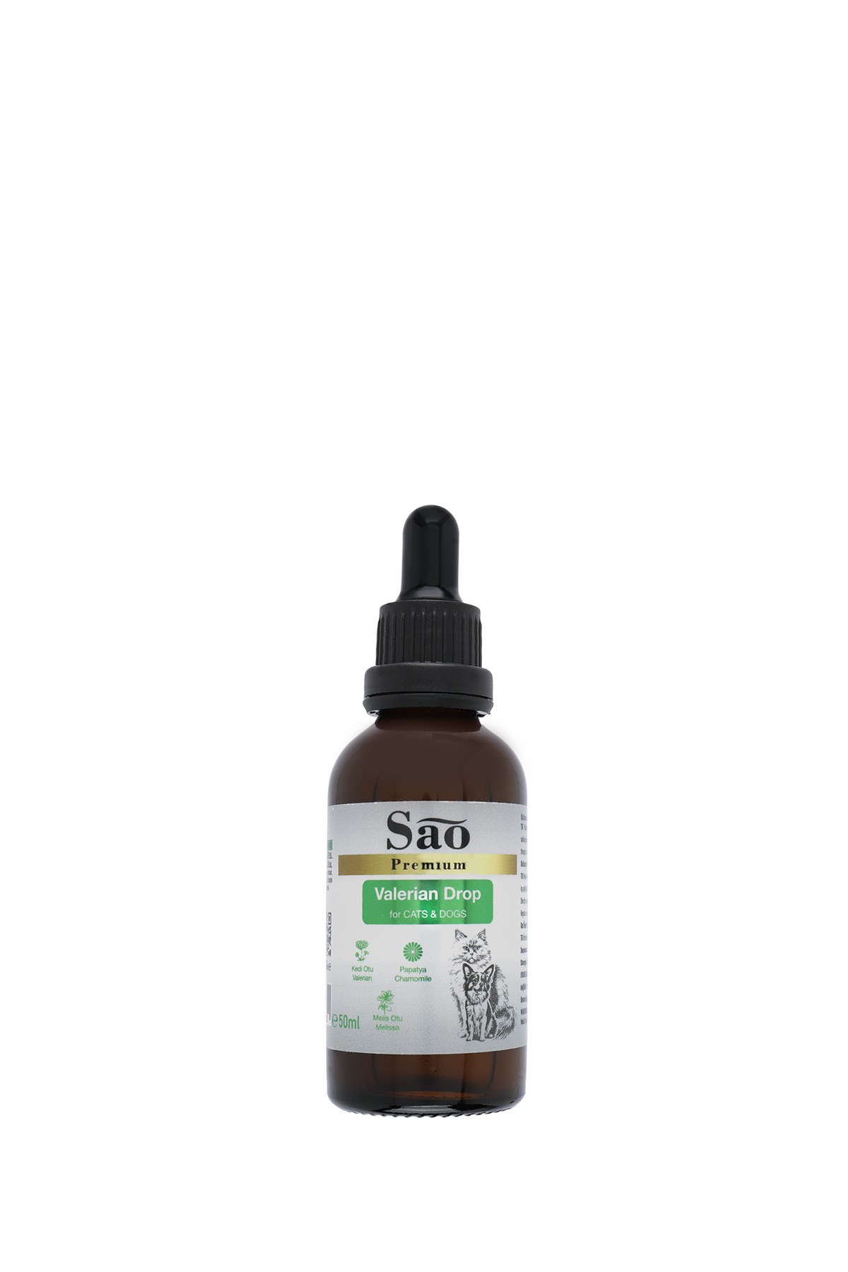 SAO Valerian Drop Kedi Ve Köpekler İçin Sakinleştirici Damla 50 ML