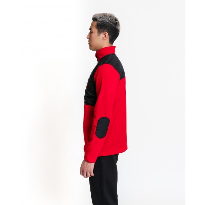 Luo Camp-01  Half-Zip Fleece Erkek Yarım Fermuarlı Polar (Kırmızı)