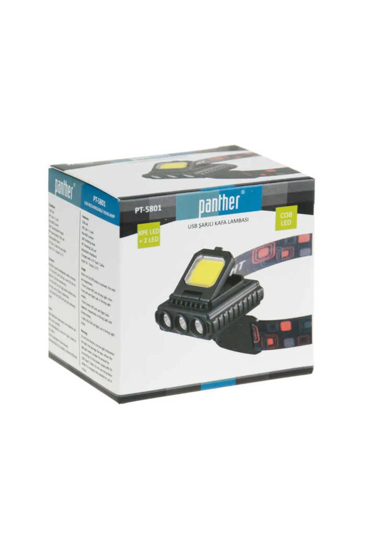 Panther PT-5801 Usb Şarjlı Kafa Lambası