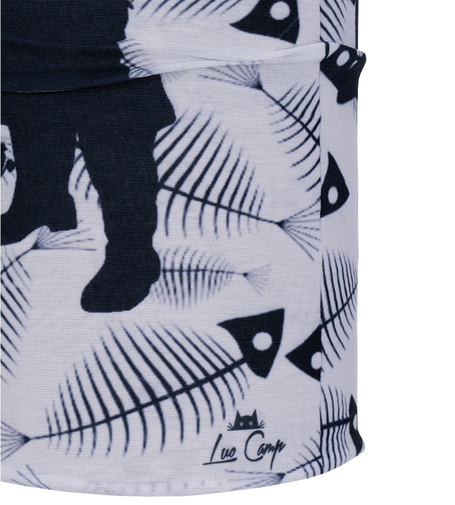 Luo Camp Fish Bone Unisex Beyaz Buff