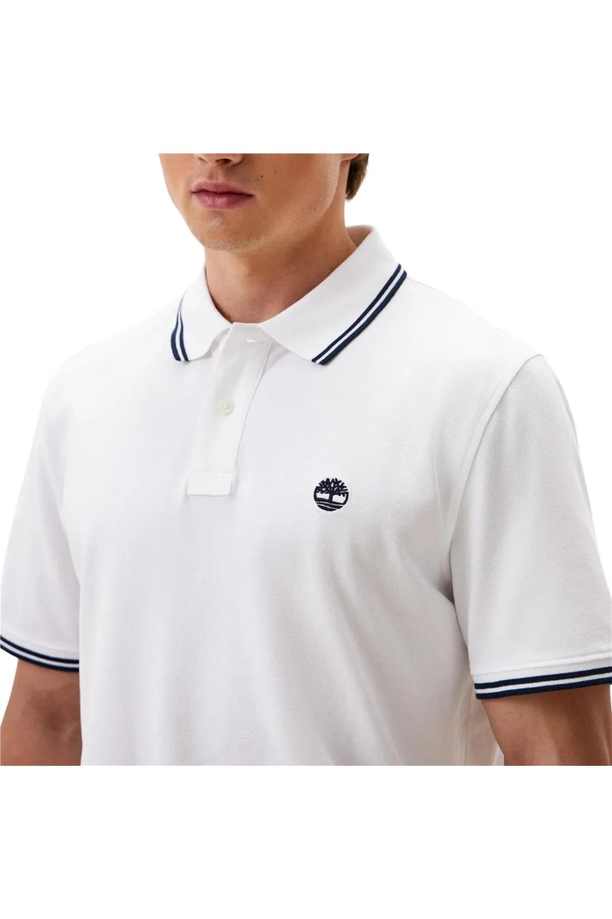 Timberland Millers River Tipped Pique Short Sleeve