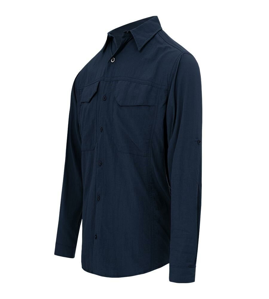 Luo Camp Tex-Tech Erkek Uzun Kollu Outdoor Gömlek- Navy