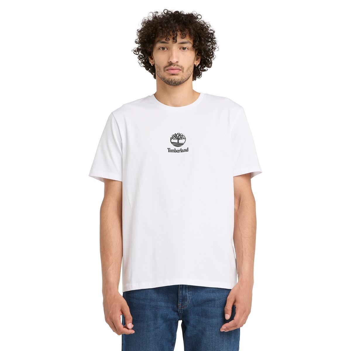 Timberland Logo Baskılı Erkek Kısa Kollu T-Shirt