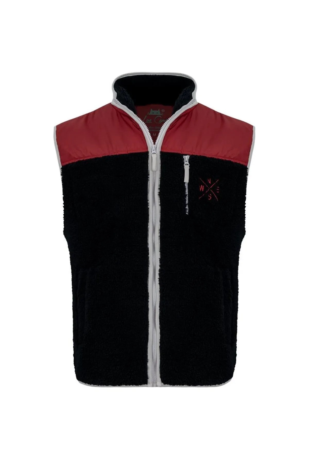 Luo Camp Lifestyle Erkek Yelek - Navy/Red