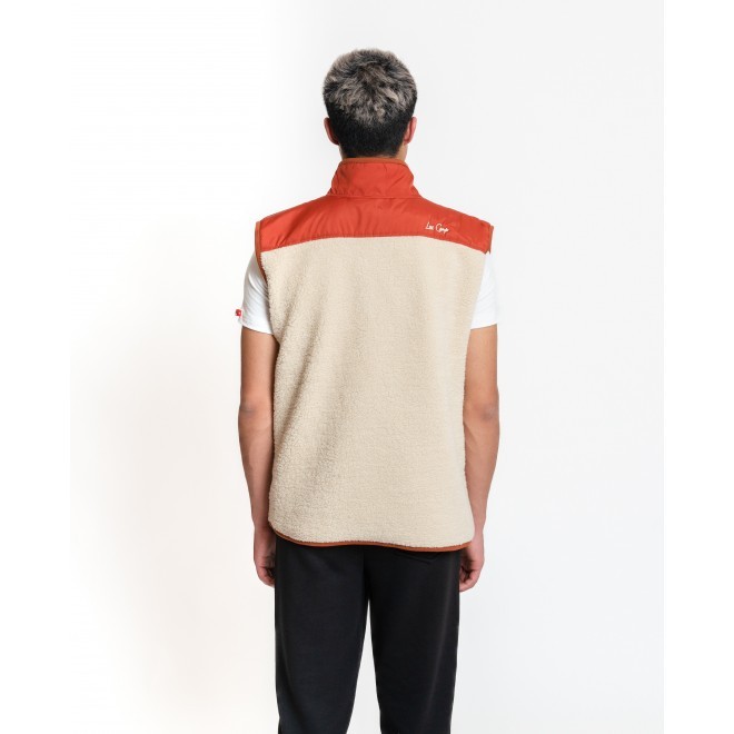 Luo Camp Lifestyle Erkek Yelek - Cream/Brick