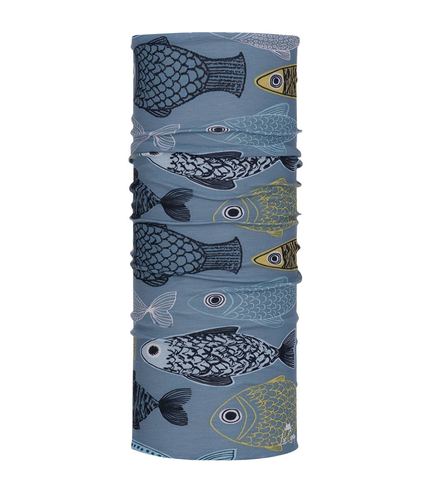 Luo Camp Fish 1 Unisex Turkuaz Buff