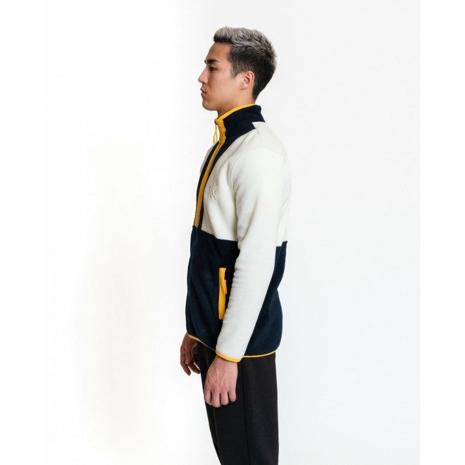 Luo Camp-01  Full-Zip Fleece Erkek Tam Fermuarlı Polar (Beyaz)
