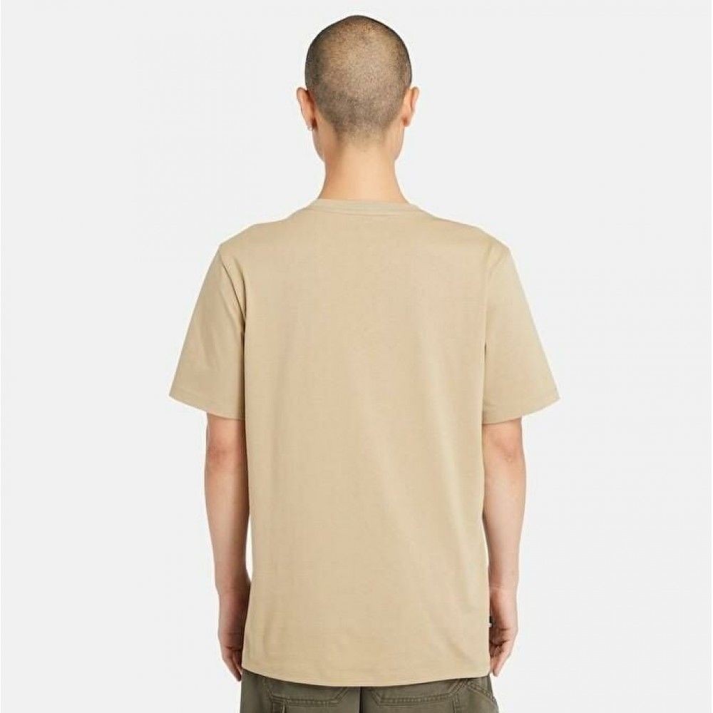 Timberland Erkek Kennebec River Linear Logo Bej Tişört