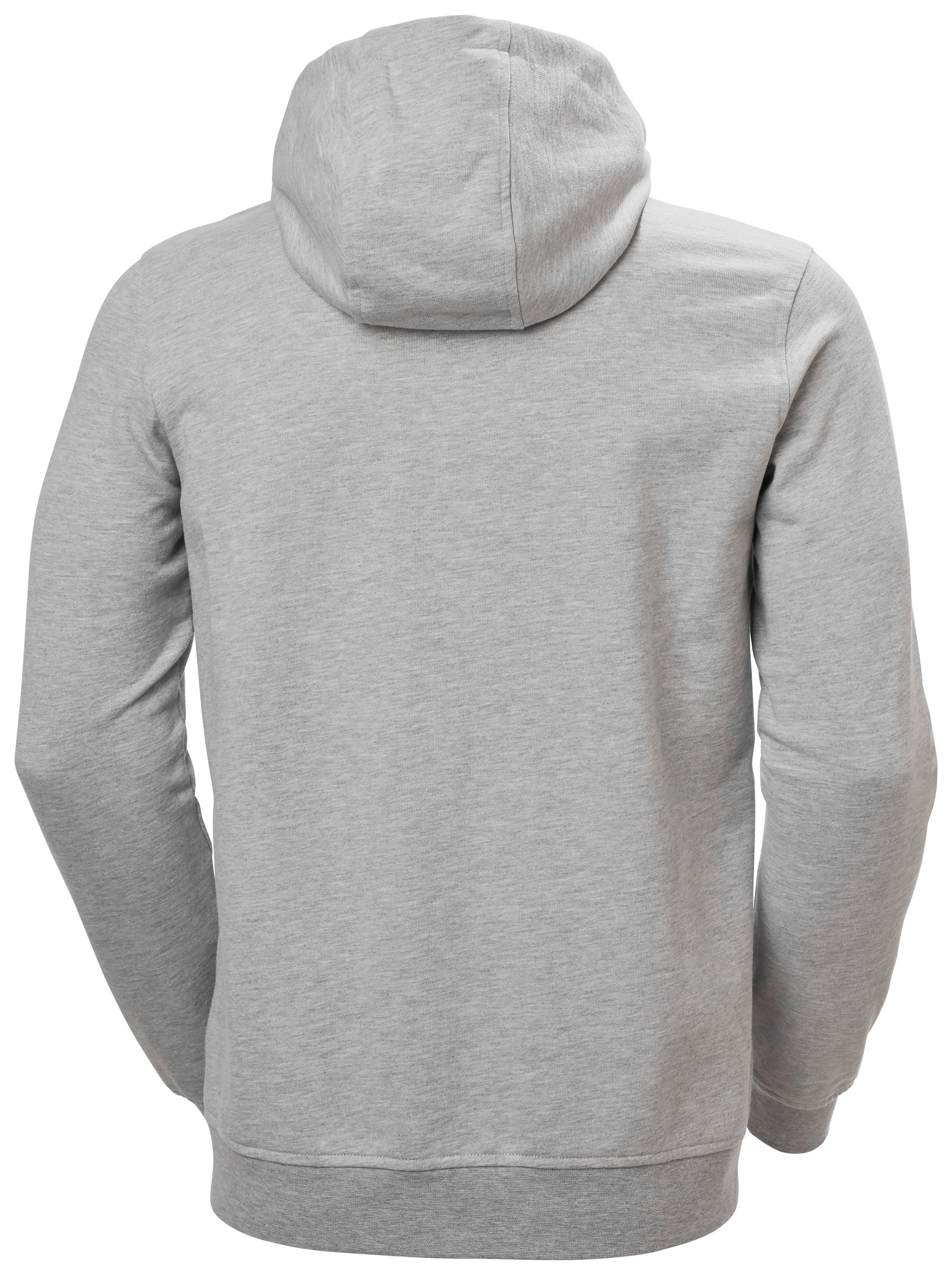 Helly Hansen Logo Full Zip Hoodie Kapüşonlu Erkek Sweatshirt - Grey Malenga