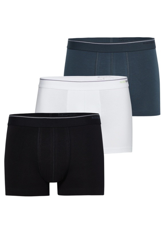 Blackspade Shorty 3'lü Paket Boxer - Beyaz/Siyah/Antrasit