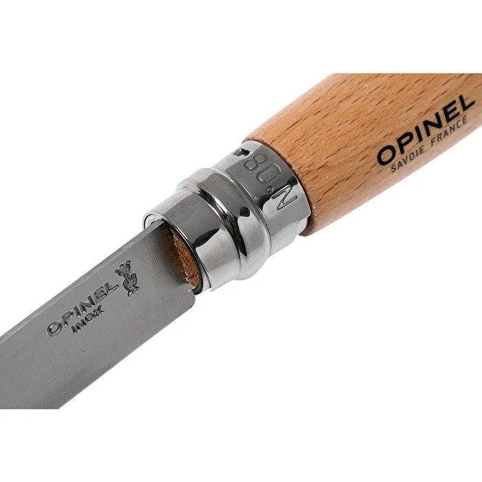 Opinel 8 No Deri Kılıflı Paslanmaz Çelik Çakı