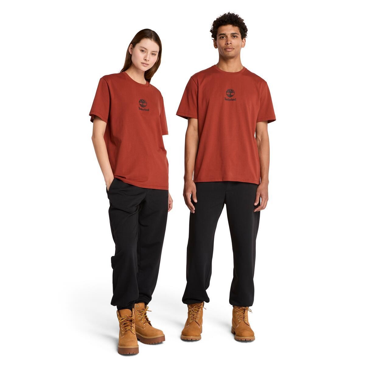 Timberland Logo Baskılı Erkek Kısa Kollu T-Shirt