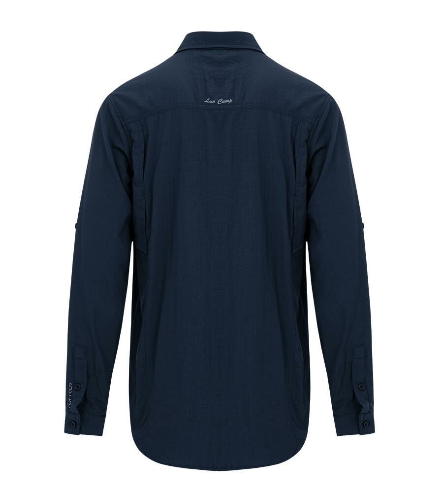 Luo Camp Tex-Tech Erkek Uzun Kollu Outdoor Gömlek- Navy