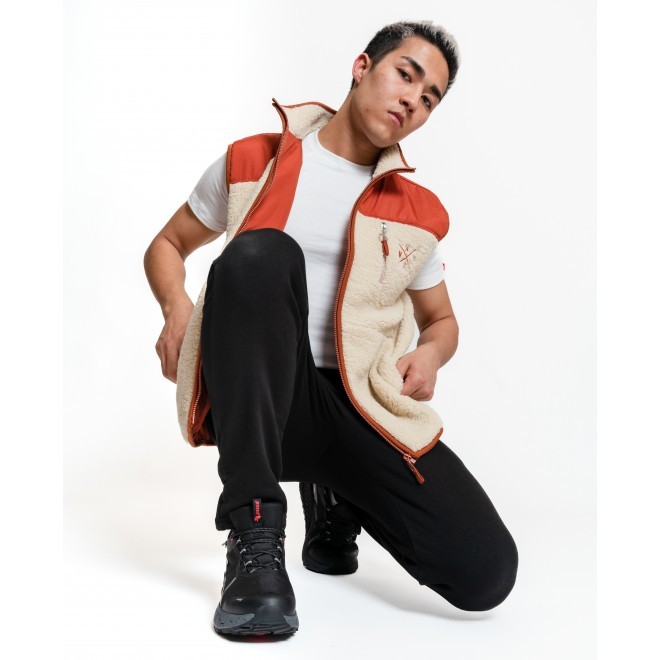 Luo Camp Lifestyle Erkek Yelek - Cream/Brick