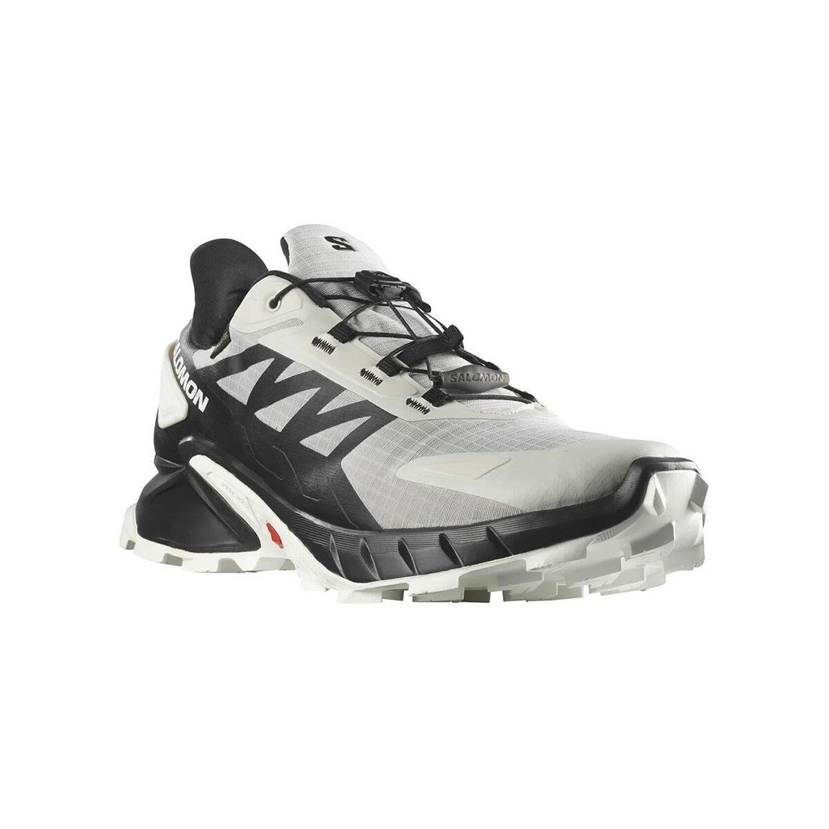 Salomon Supercross 4 GTX Erkek Ayakkabı - Lunar Rock/Black/White