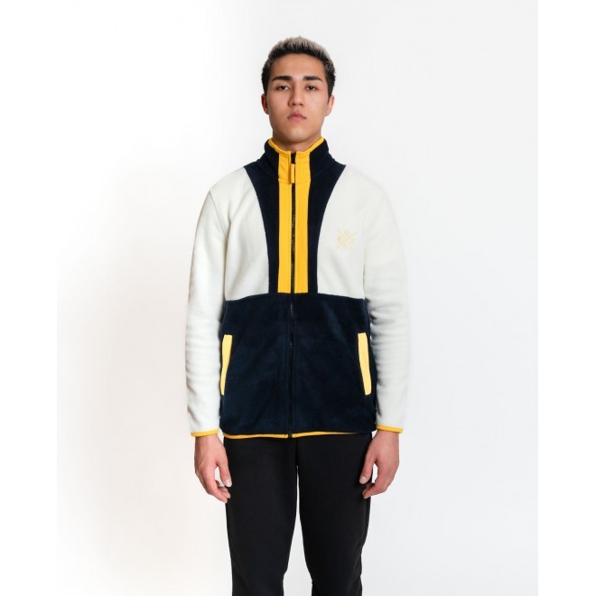 Luo Camp-01  Full-Zip Fleece Erkek Tam Fermuarlı Polar (Beyaz)
