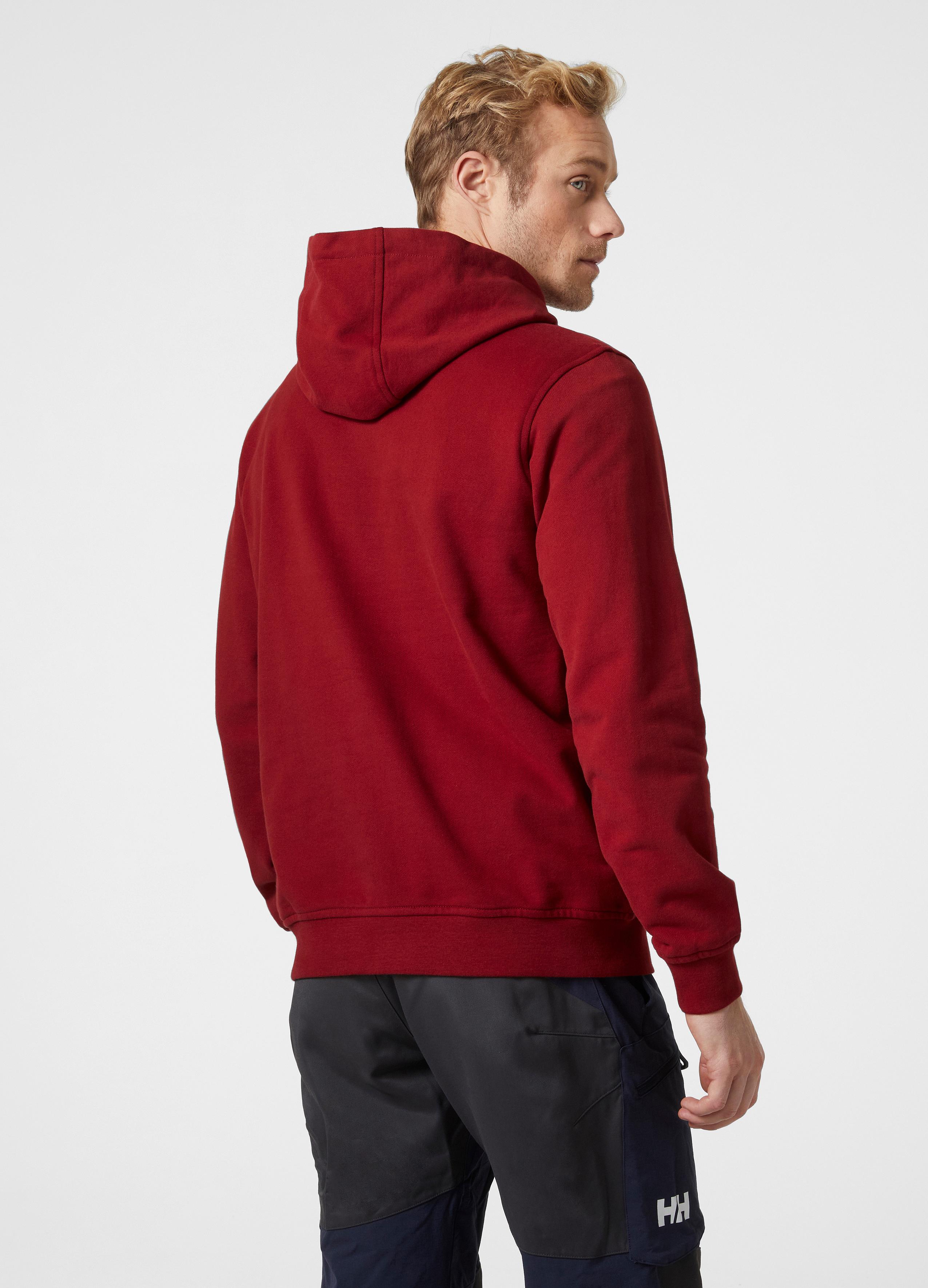 Helly Hansen Hh Logo Kapüşonlu Erkek Sweatshirt - Bordo