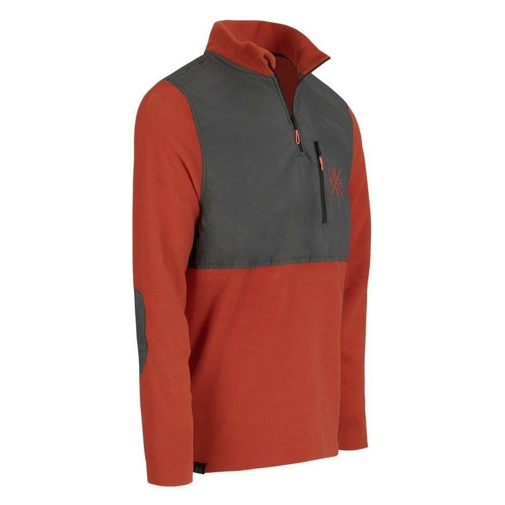Luo Camp-03  Half-Zip Fleece Erkek Yarım Fermuarlı Polar - Turuncu