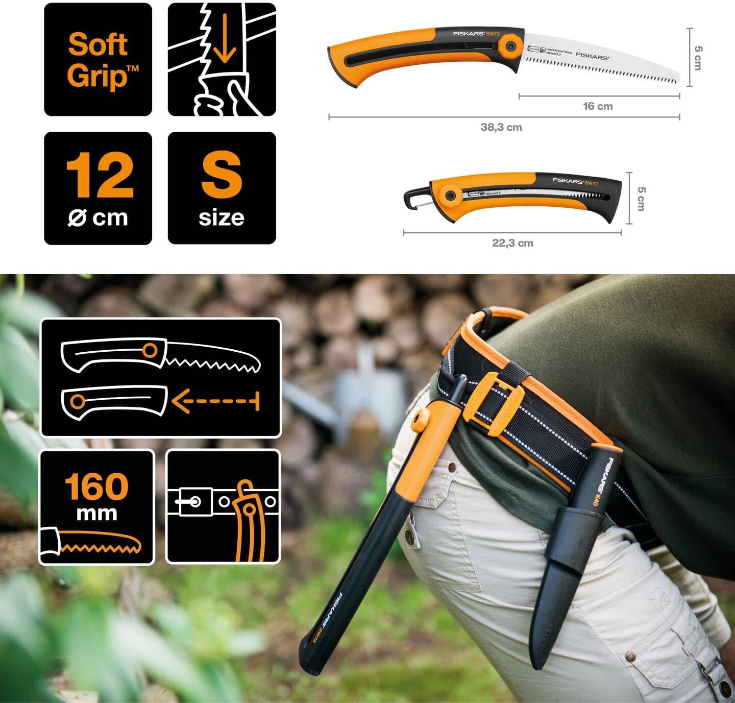 Fiskars SW72 İnce Dişli Budama Testeresi