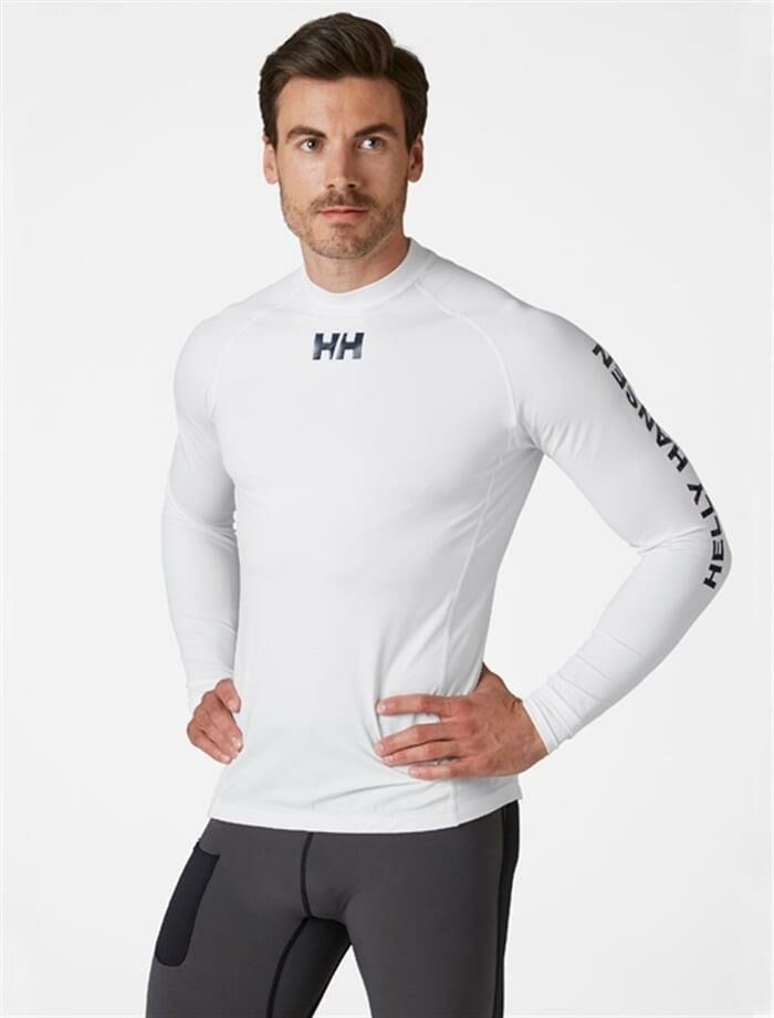Helly Hansen Waterwear Erkek Rashguard - White