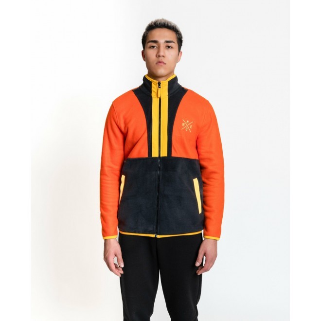 Luo Camp-02  Full-Zip Fleece Erkek Tam Fermuarlı Polar (Turuncu)