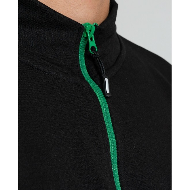 Luo Camp Fermuarlı Dik Yaka Sweatshirt 01 - Black