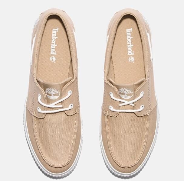 Timberland Erkek Mylo Bay Kanvas Bej Tekne Ayakkabısı