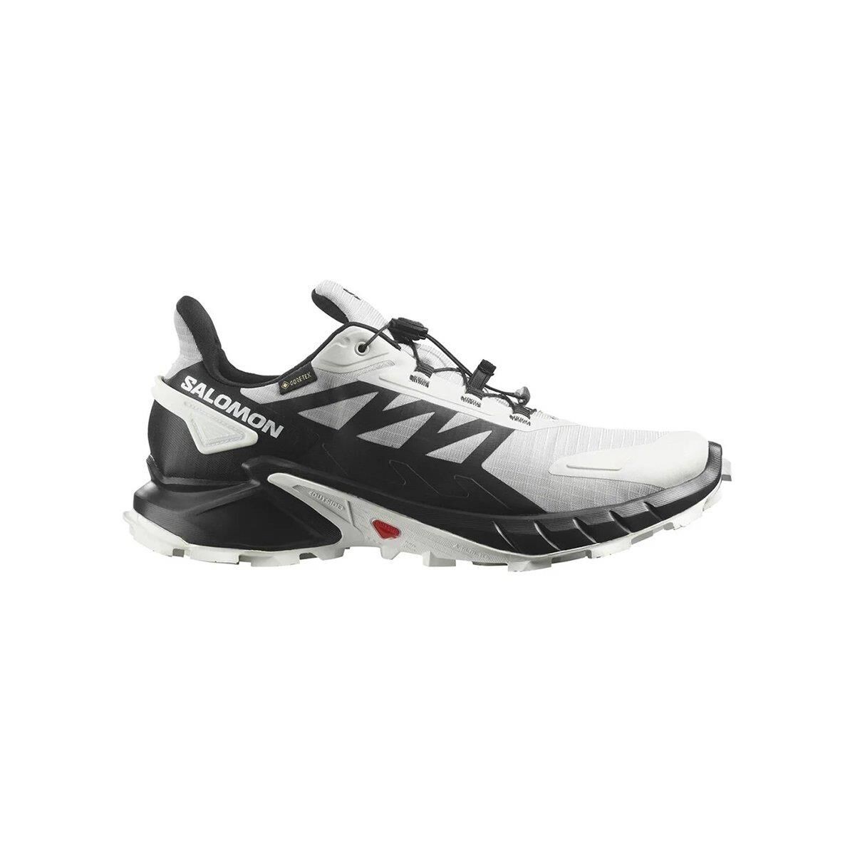 Salomon Supercross 4 GTX Erkek Ayakkabı - Lunar Rock/Black/White