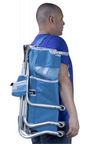 Gci Outdoor Bi-Fold 4 Kademeli Katlanır Plaj Sandalyesi - Mavi