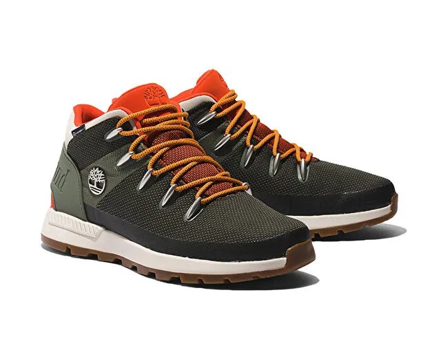 Timberland Mıd Lace Up Waterproof Sneaker Erkek Haki Spor Ayakkabı
