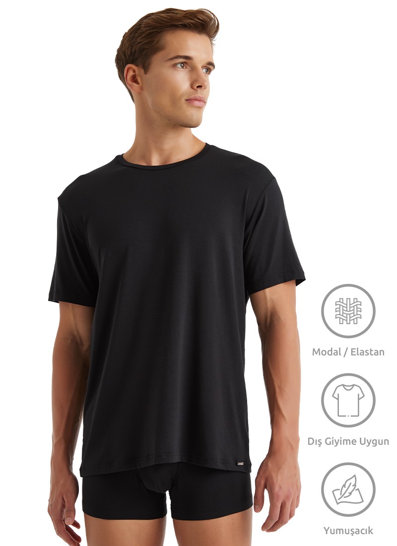 Blackspade Erkek T-Shirt Silver 9306 - Siyah