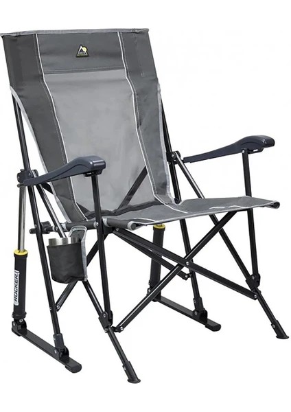 RoadTrip Rocker ™ / Gci Roadtrip Amortisörlü Katlanır Kamp Sandalyesi - Gri