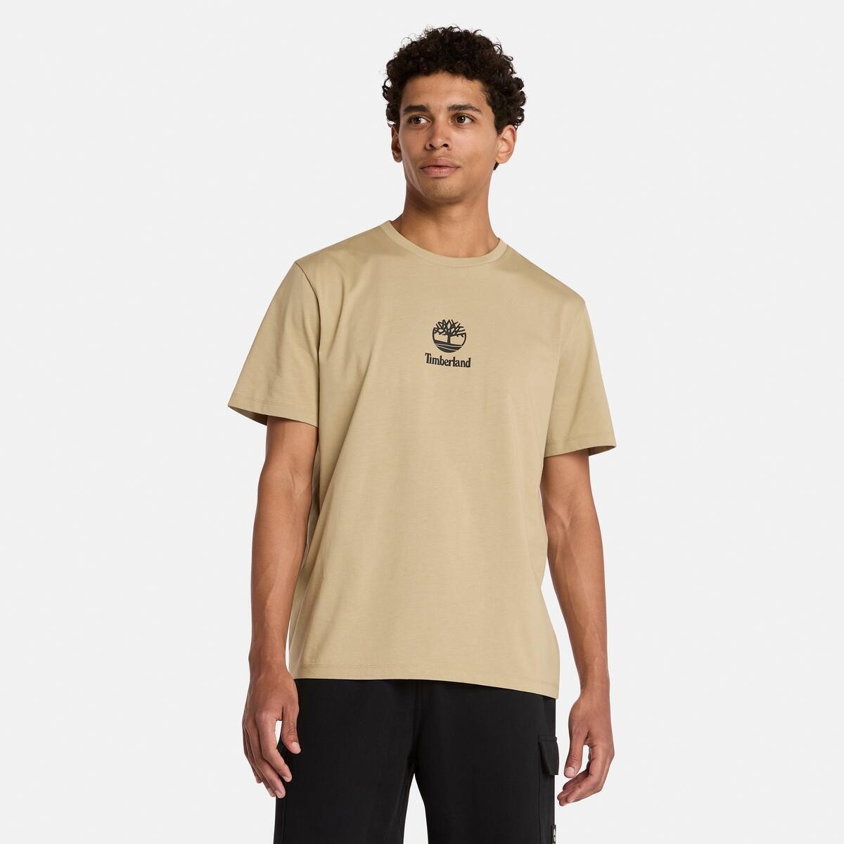 Timberland Logo Baskılı Erkek Kısa Kollu T-Shirt