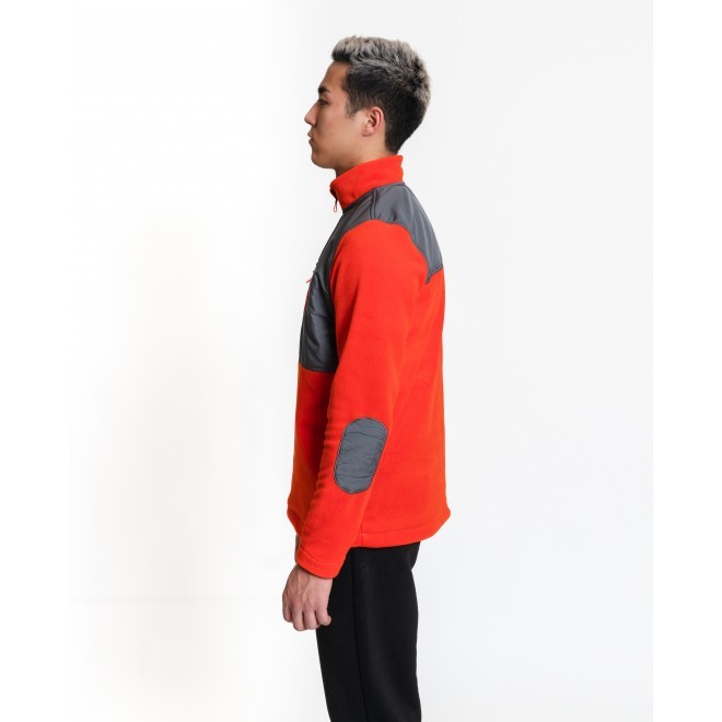 Luo Camp-02  Half-Zip Fleece Erkek Yarım Fermuarlı Polar (Turuncu)