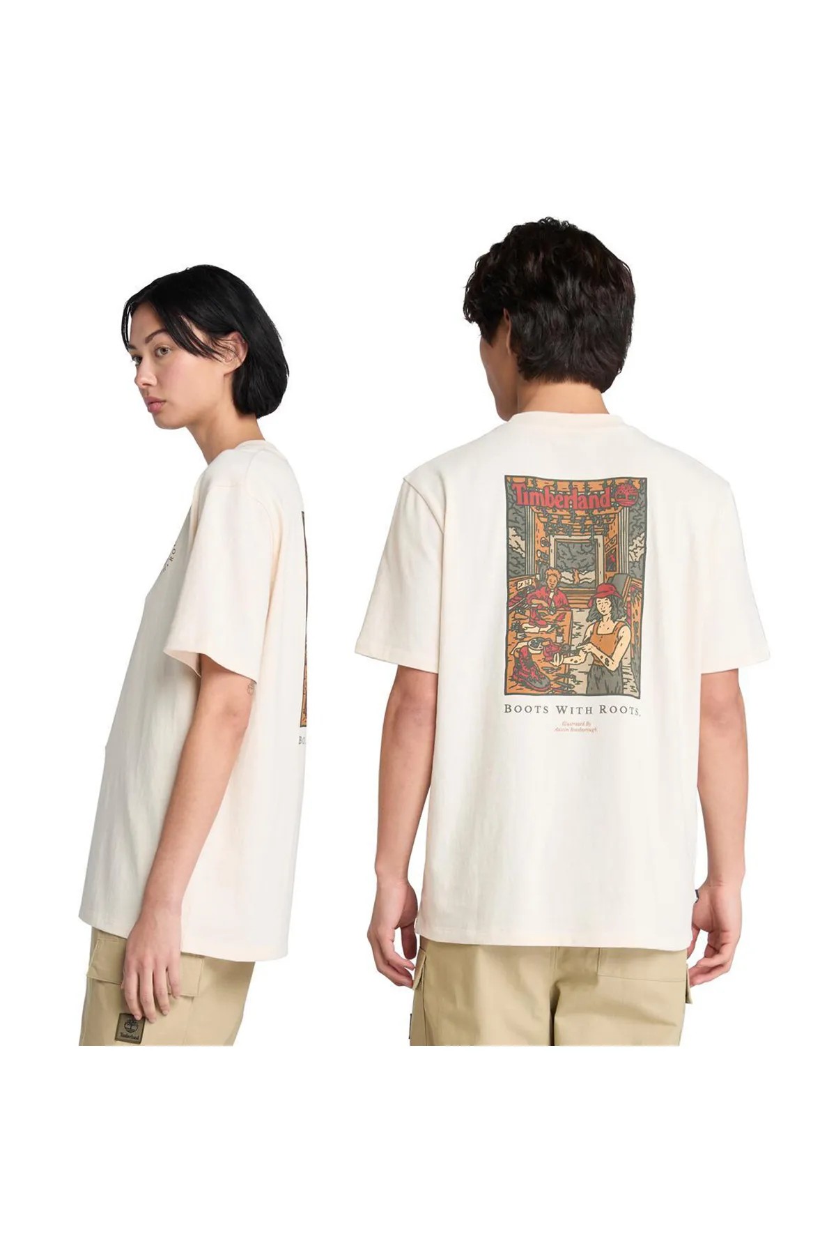 Timberland Washed Boot Lab Back Graphic Tee