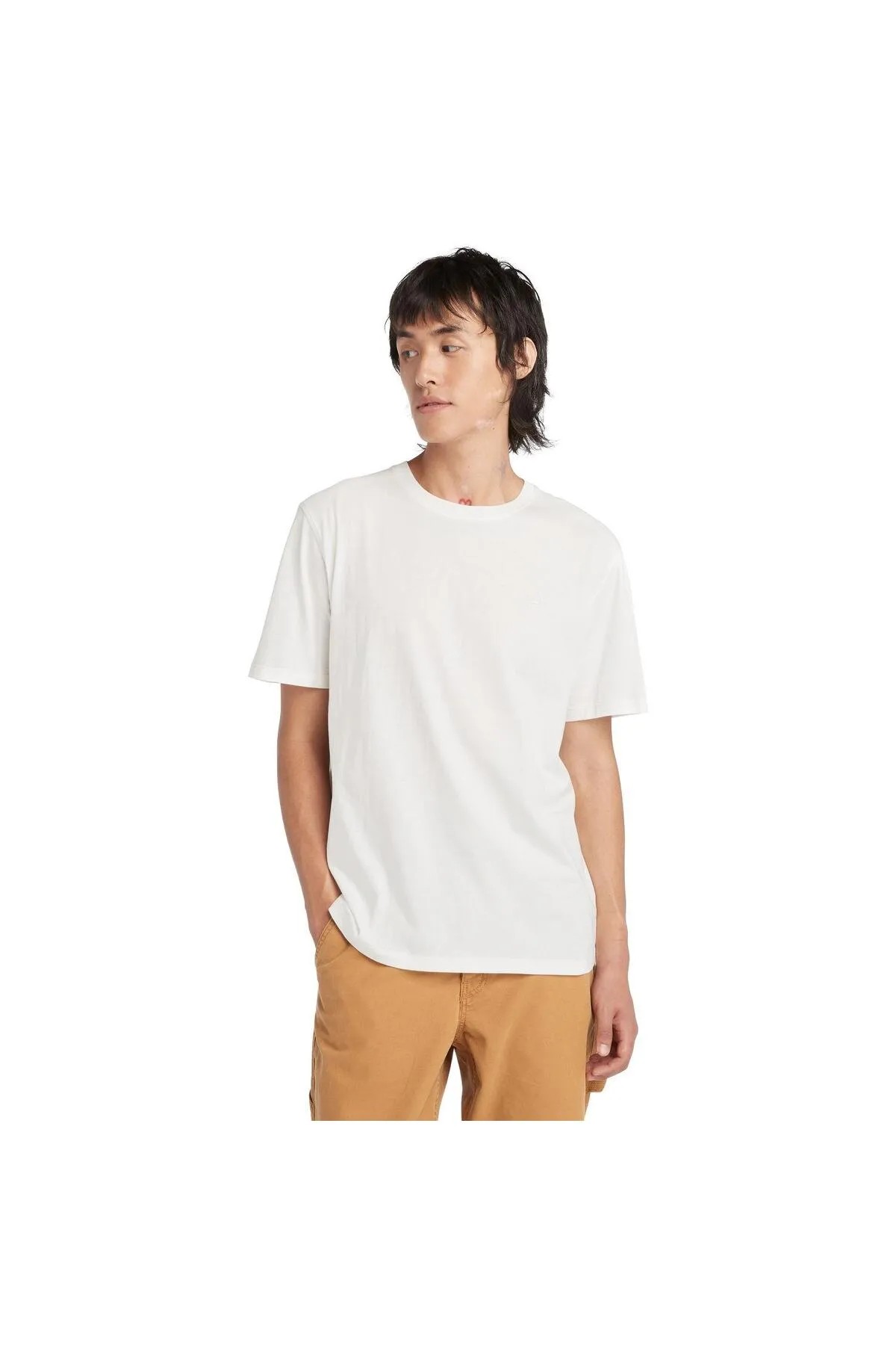 Timberland Garment Dye Short Sleeve Tee Erkek Bej Tshirt