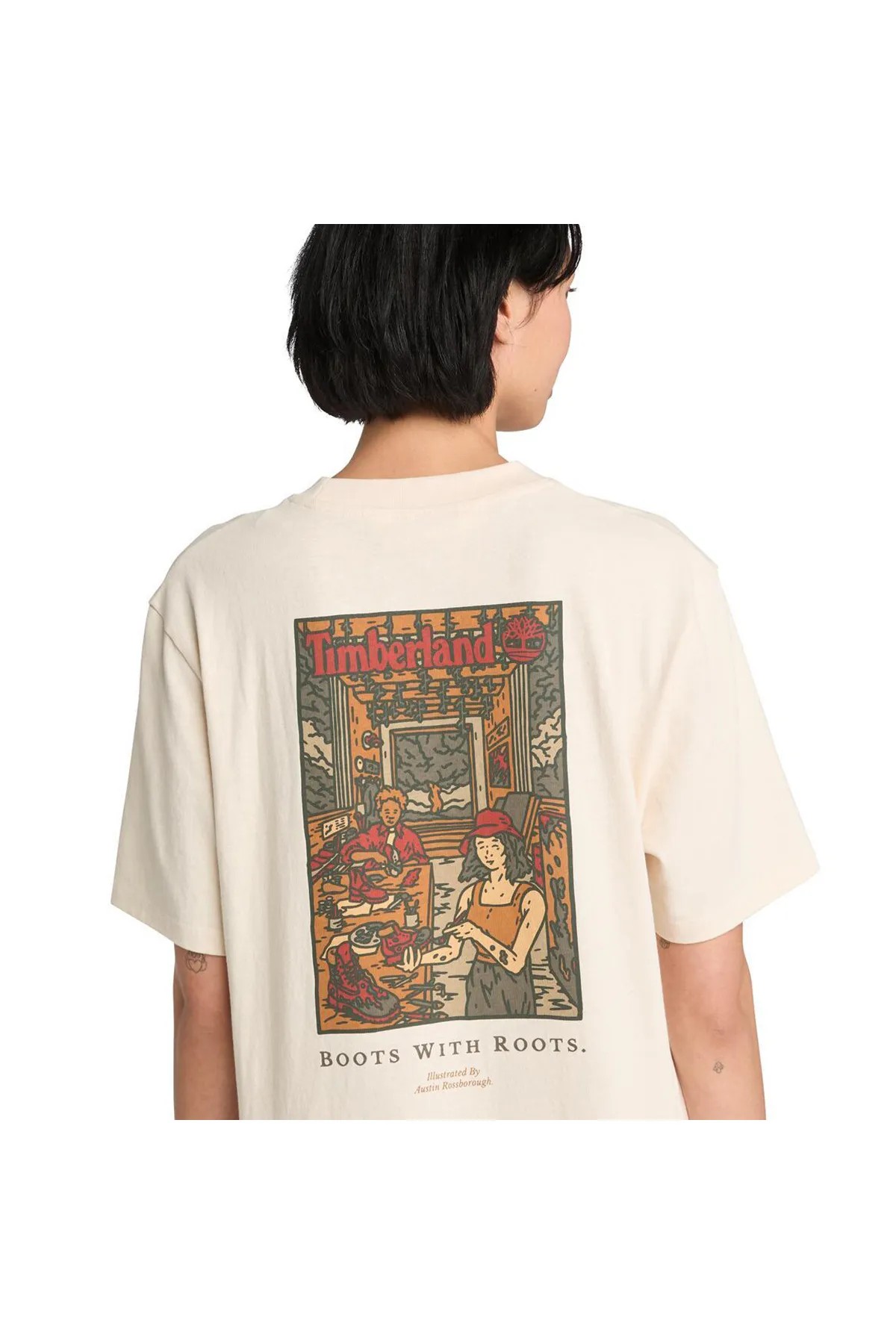 Timberland Washed Boot Lab Back Graphic Tee