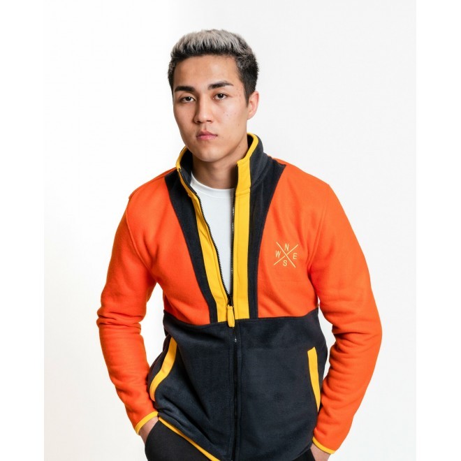 Luo Camp-02  Full-Zip Fleece Erkek Tam Fermuarlı Polar (Turuncu)