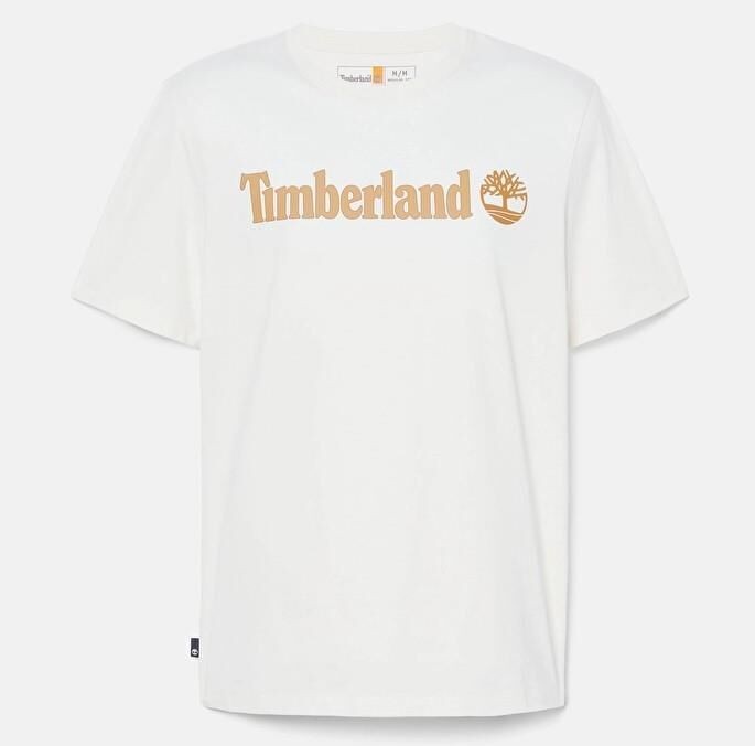Timberland Erkek Kennebec River Linear Logo Beyaz Tişört