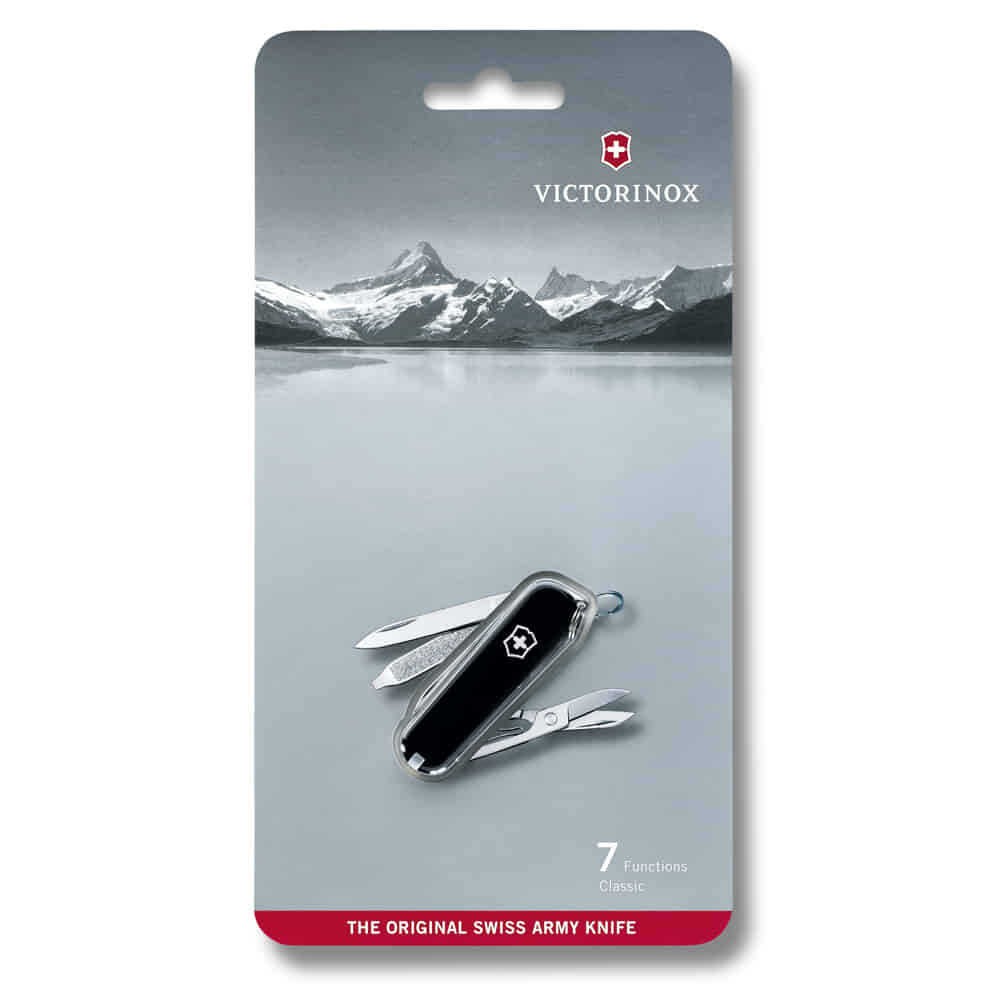 Victorinox 0.6223.3B1 Classic Çakı, Siyah (Blisterli)