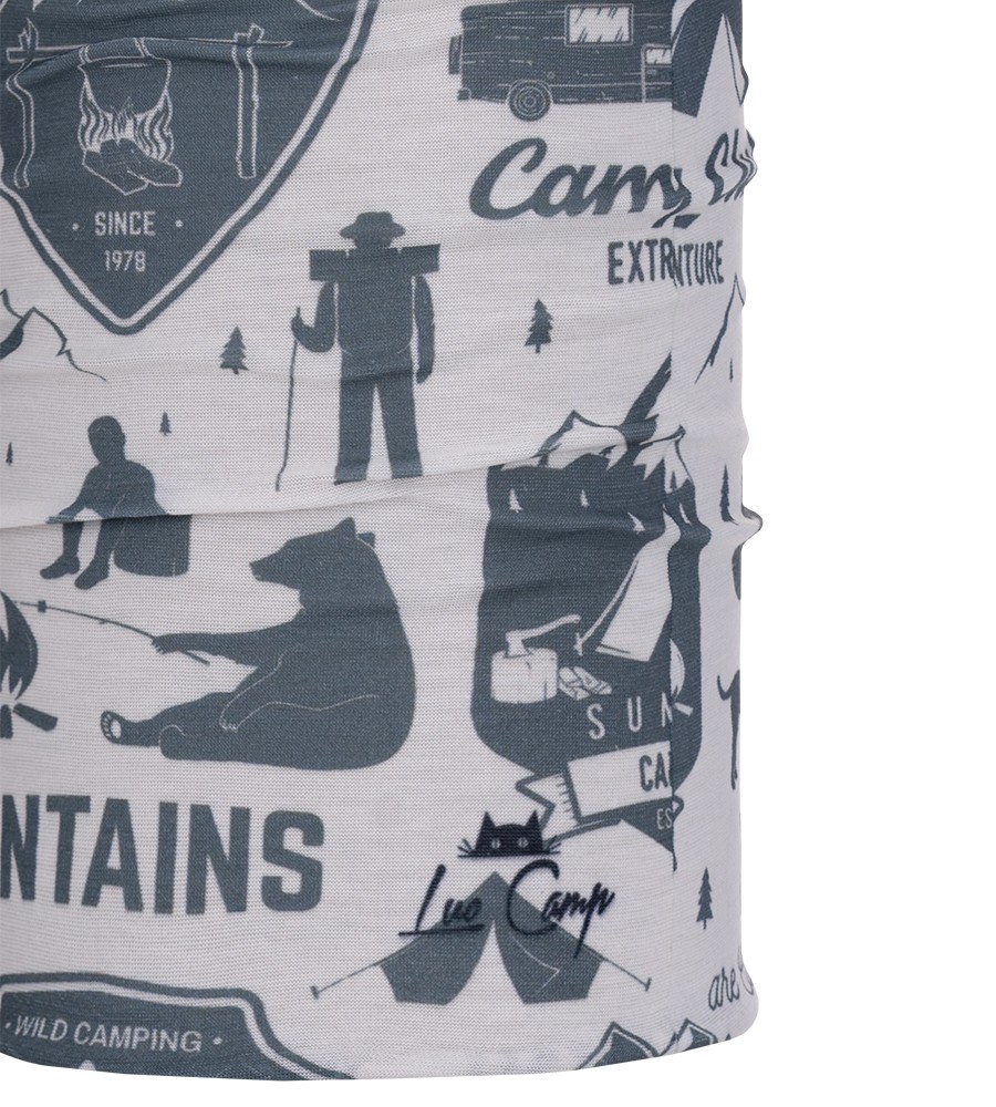 Luo Camp Mountains Unisex Beyaz Buff