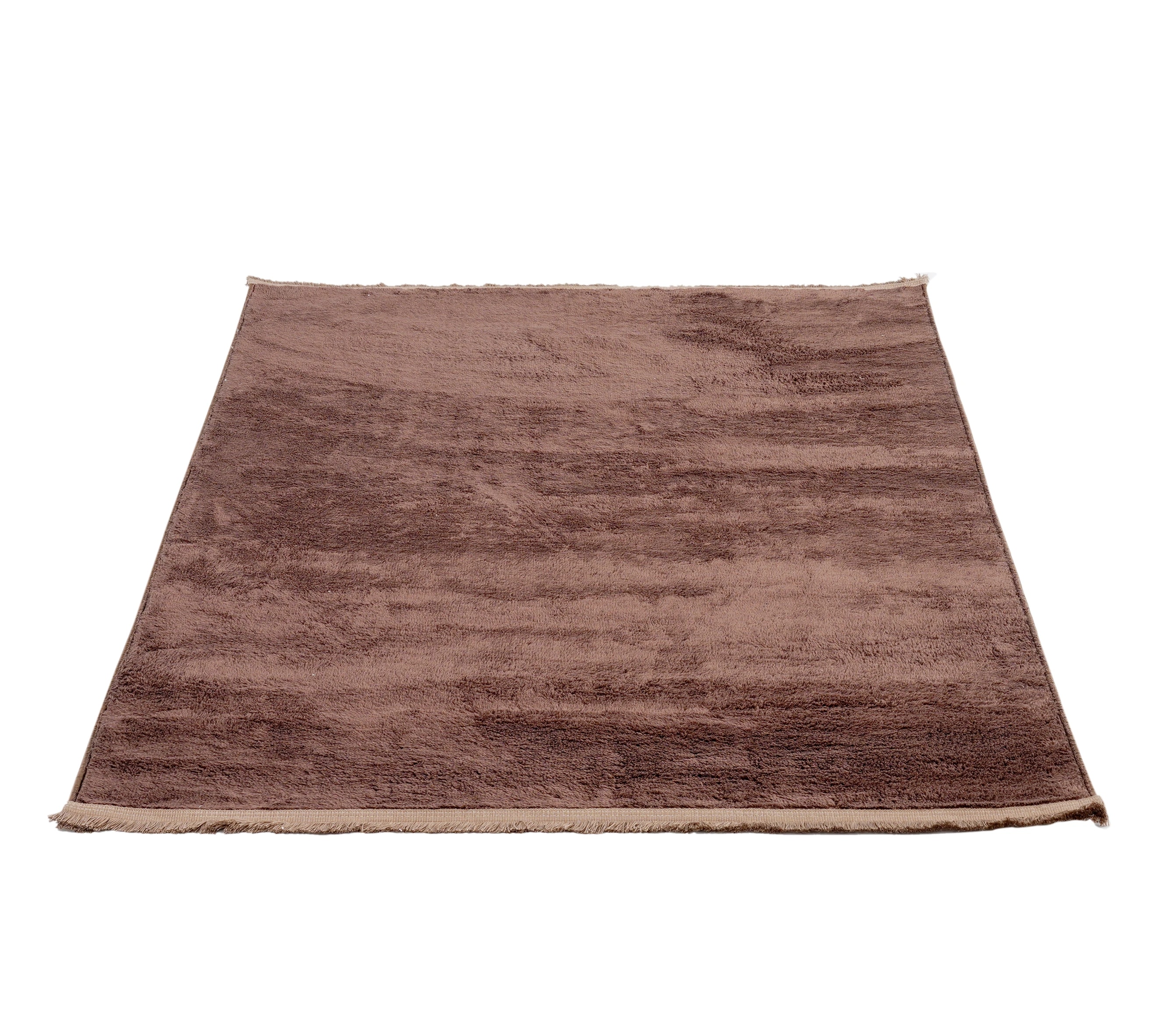 Luna Koyu Kahve Peluş Halı